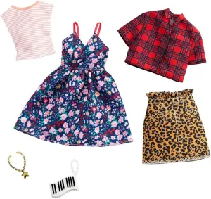 Barbie Clothes - 2 Outfits and 2 Accessories Doll, 2