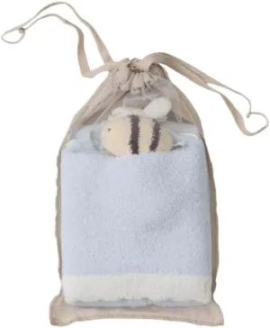 Barefoot Dreams® CozyChic Ultra Lite® Baby Bee Onesie Set, Blue, 6-12 Months