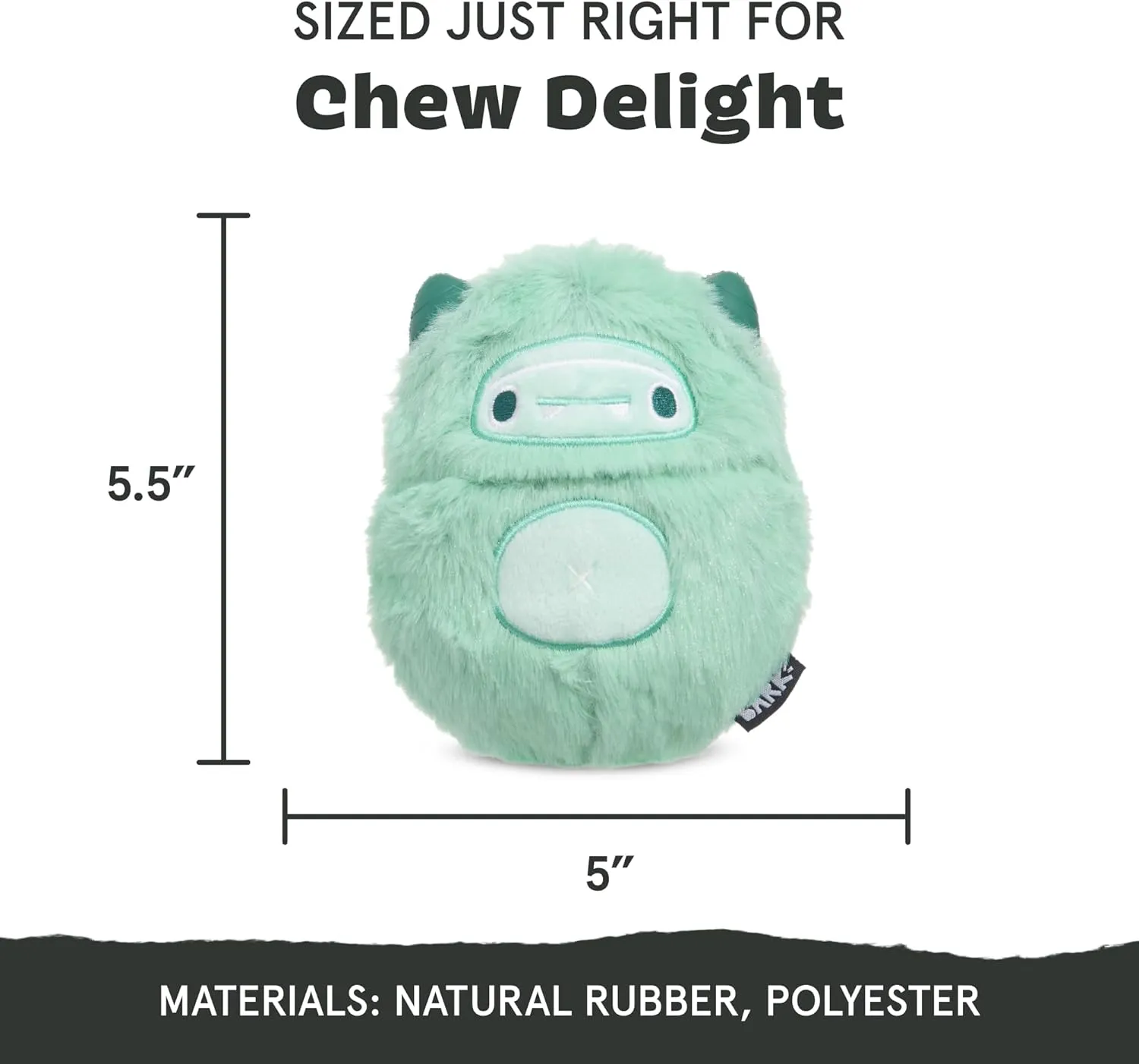 Barkbox Aurora Beast Super Chewer Dog Toy for Aggressive Chewers, Durable Natural Rubber with Soft Exterior Built for Tough Play and Long-Lasting Fun
