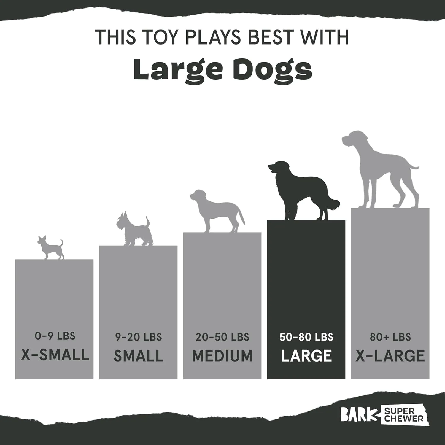 Barkbox Aurora Beast Super Chewer Dog Toy for Aggressive Chewers, Durable Natural Rubber with Soft Exterior Built for Tough Play and Long-Lasting Fun