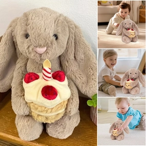 Bashful Beige Bunny Birthday