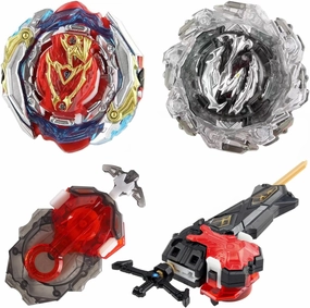 Battling Tops Burst Battle B-201 Gyro Toy Set with B-184 and B-200 Left & Right Launchers