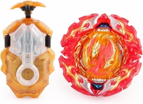 Battling Tops Burst DB B-191 Prominence Phoenix Tapered Universe with Right/Left Spin Bey Blades Launcher, Gaming Top Spinning Toy Gift for Boys (B-191-02)