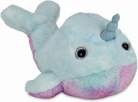 Bearington Narwally Plush Stuffed Animal Blue Narwhal, 12 inches - Sea Animal Stuffed Toy