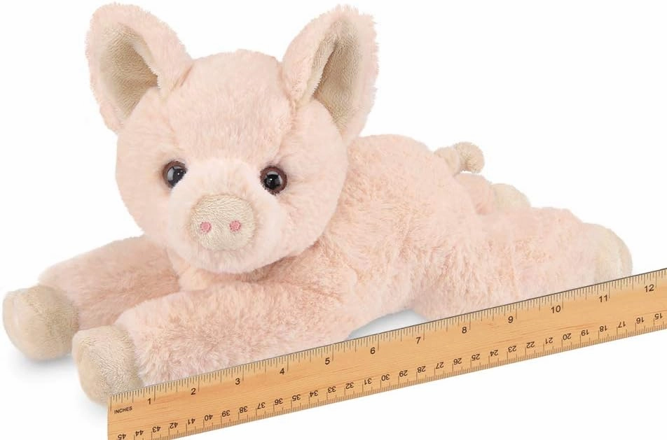 Bearington Pig E. Sue Plush Pig Stuffed Animal, 12 Inches