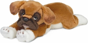 Bearington Roscoe Boxer Plush Stuffed Animal Puppy Dog, 15 inch