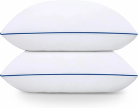 Bed Pillows for Sleeping, 2 Pack Queen Size, Cooling Hotel Quality Quality with Premium Soft Down Alternative Fill for Back, Stomach or Side Sleepers,18x28Inches