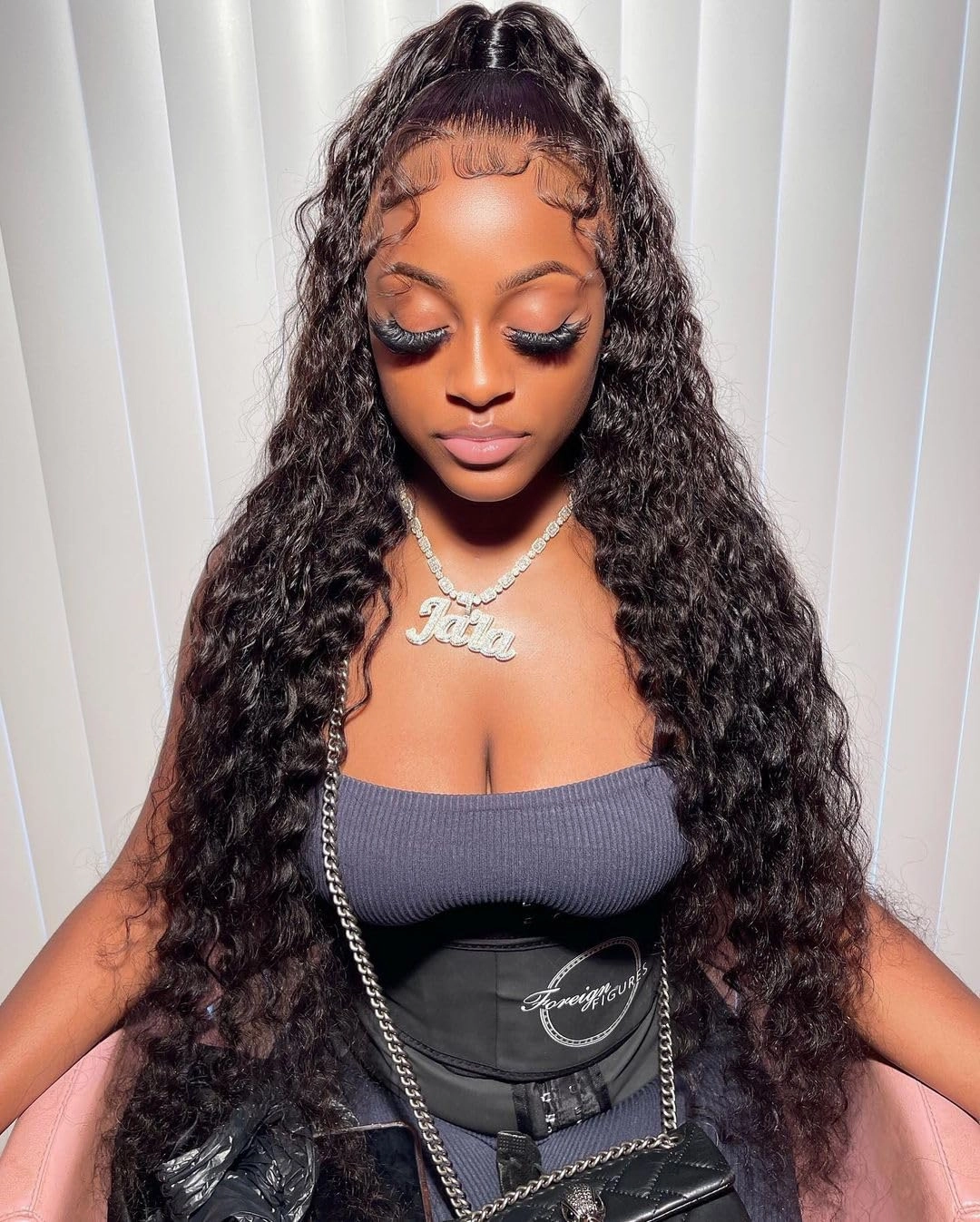 BEEOS SKINLIKE Real HD Lace Frontal Wigs, 13x4 Full Frontal Curly 250% Density Pre-Plucked Bleached Knots Invisible HD Lace Wig Natural Color Human Hair Wig 20 Inch