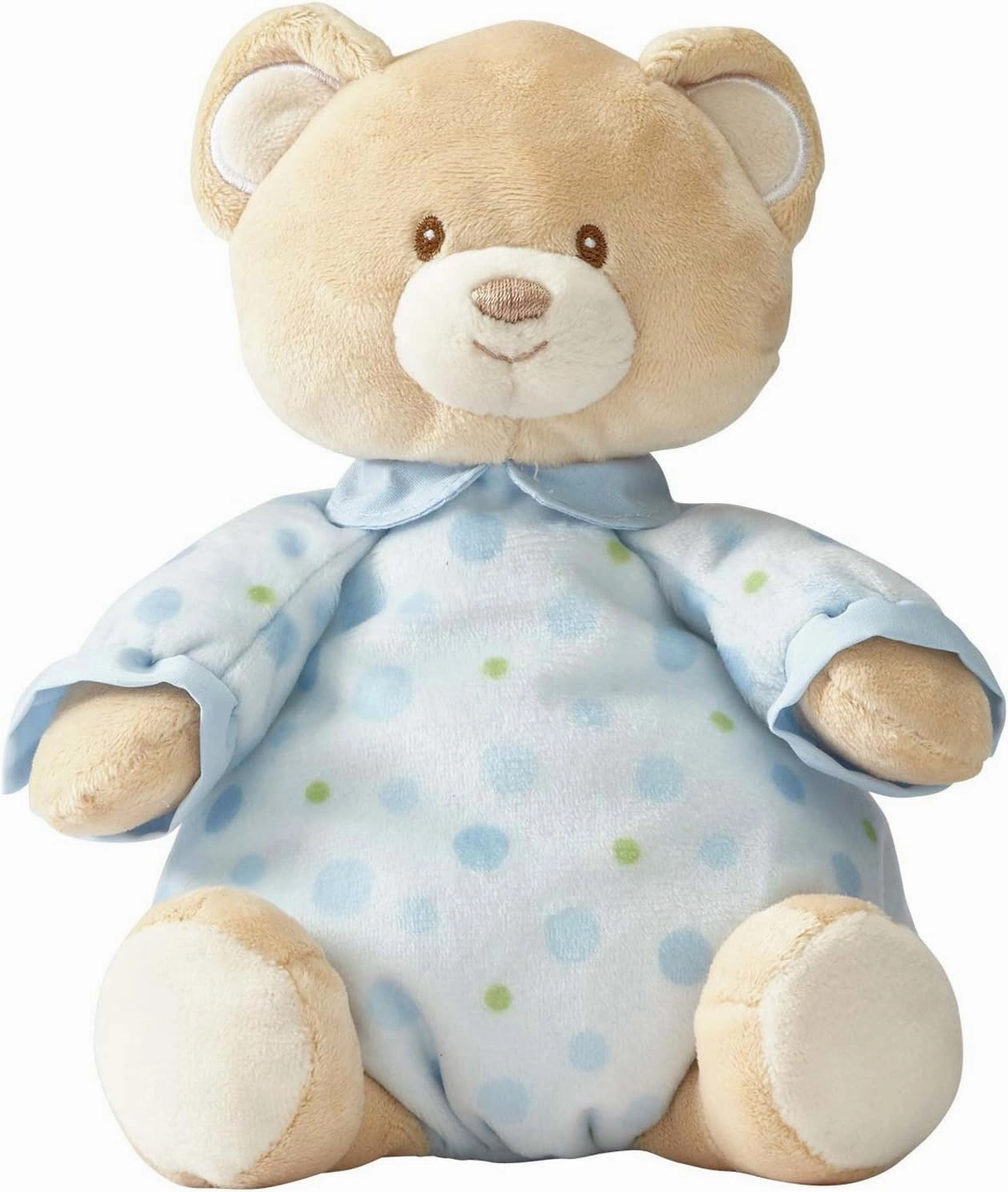 Beginnings by Enesco Plush Pajama Bear, 10.5 inches, Blue