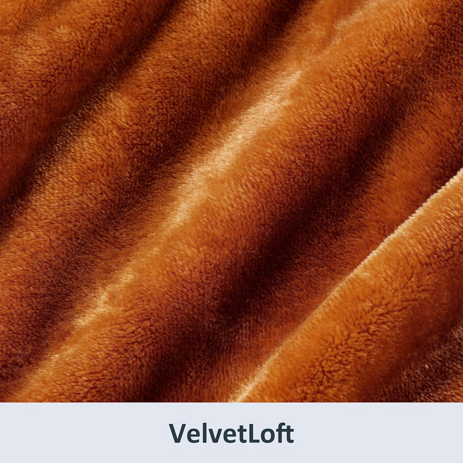 Berkshire Blanket Classic VelvetLoft® Solid Throw Blanket, Lightweight Soft Fuzzy Plush Throw Blanket for Bed and Couch, Butterscotch Orange, 50x60 Inches