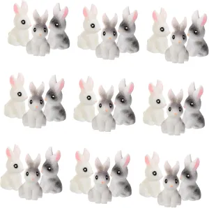 BESPORTBLE 30pcs Miniature Rabbit Figurines Cute Bunny Decor for Garden and Dollhouse Micro Landscaping Variations Detail for Vibrant Scene Layout