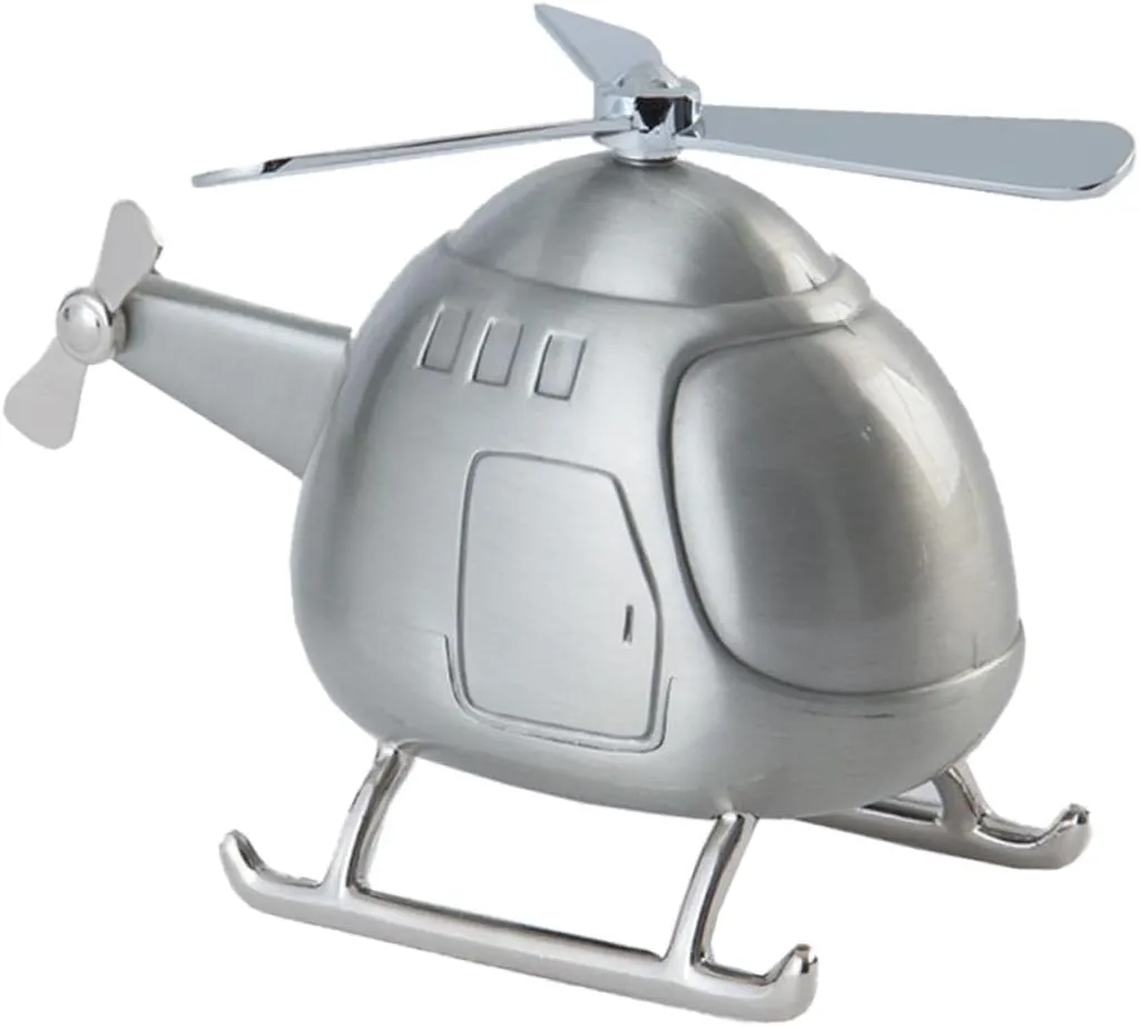 BESPORTBLE Helicopter Coin Bank Mini Piggy Bank for Adults Saving Money Box Cute Home Office Desktop Ornament Develop Saving Habits