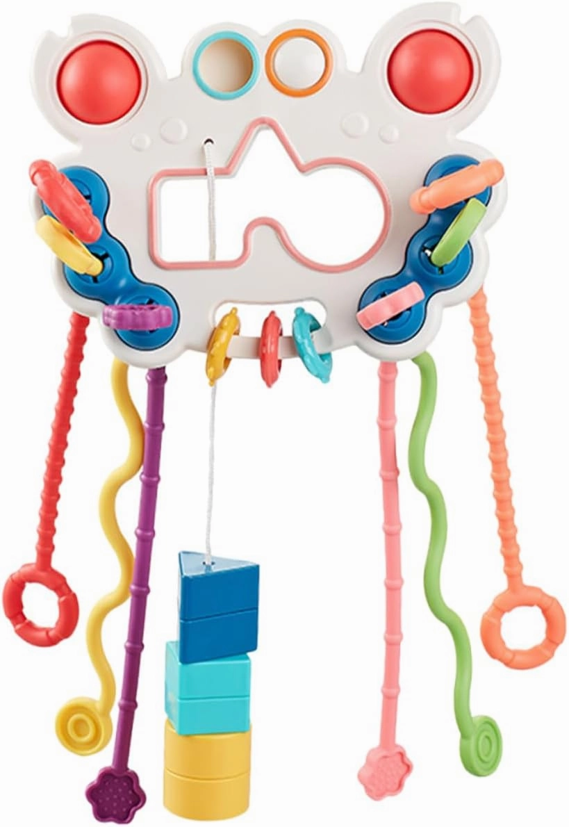 BESPORTBLE String Pull String Sensory Educational Plaything for Interactive with Sound Holidays and Birthdays