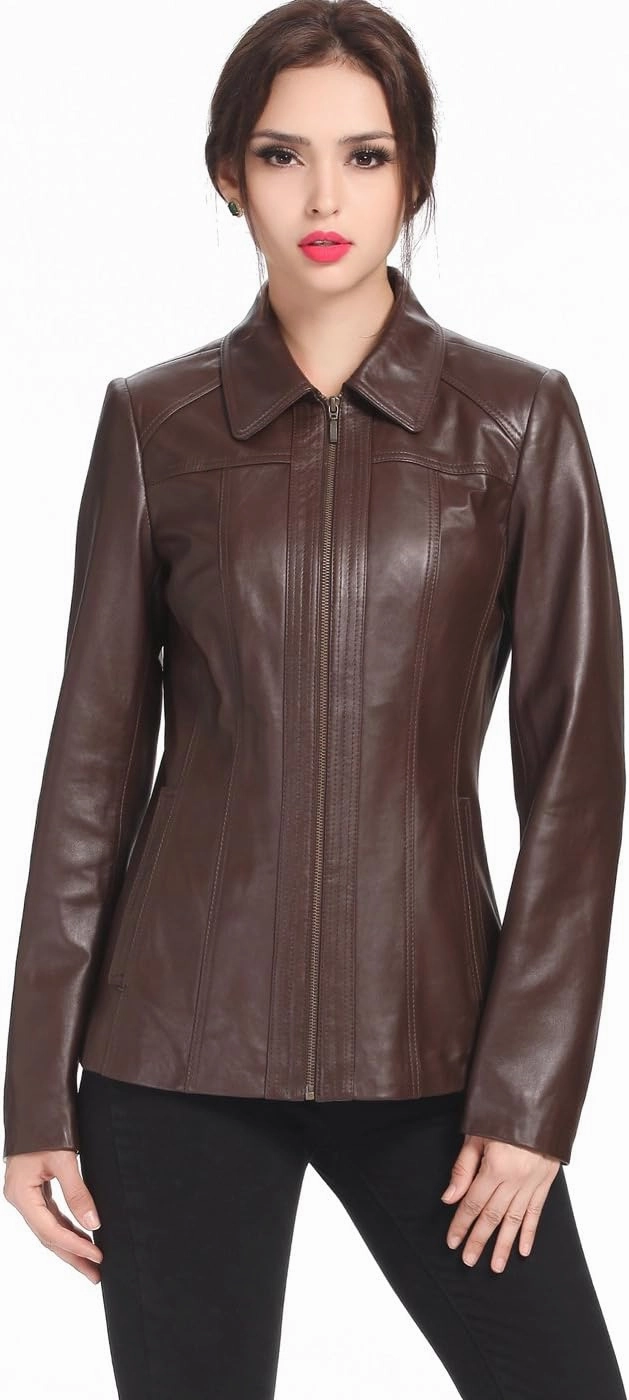 BGSD Women Ellen Lambskin Leather Jacket (Also available in Plus Size & Petite)