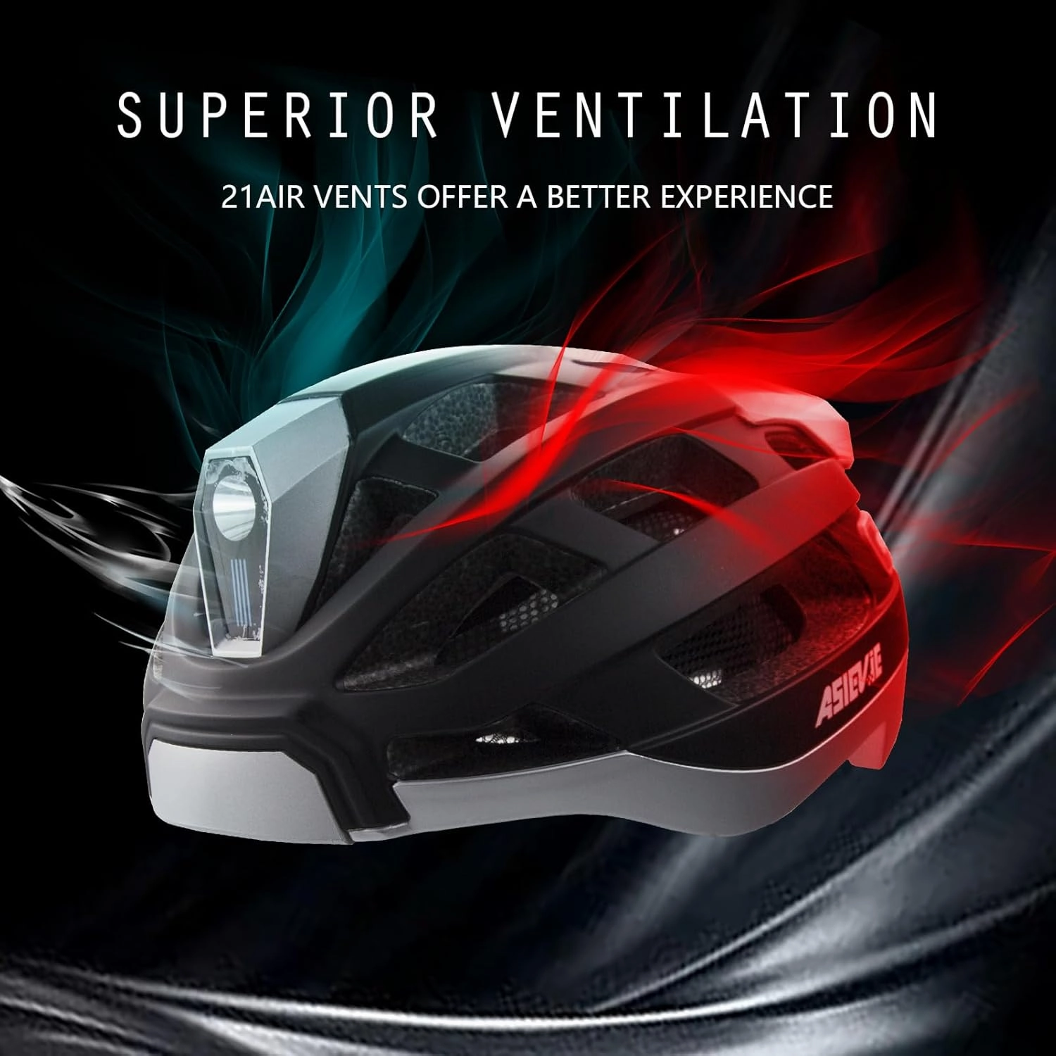 Bicycle Smart Cycling Helmet with Bluetooth Earphone, Headlight   Tail Light Warning Turn Signals - for E-Bikes, Scooters, Commuter, Mountain Bike