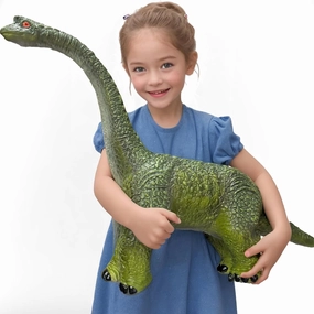 Big Brachiosaurus 32 inch, Dinosaur Toys for Kids 3-5, Large Inflatable Dinosaur Toys for Kids Toddler Dinosaur Party Favors, Birthday Gifts for Boys Girls (Green)