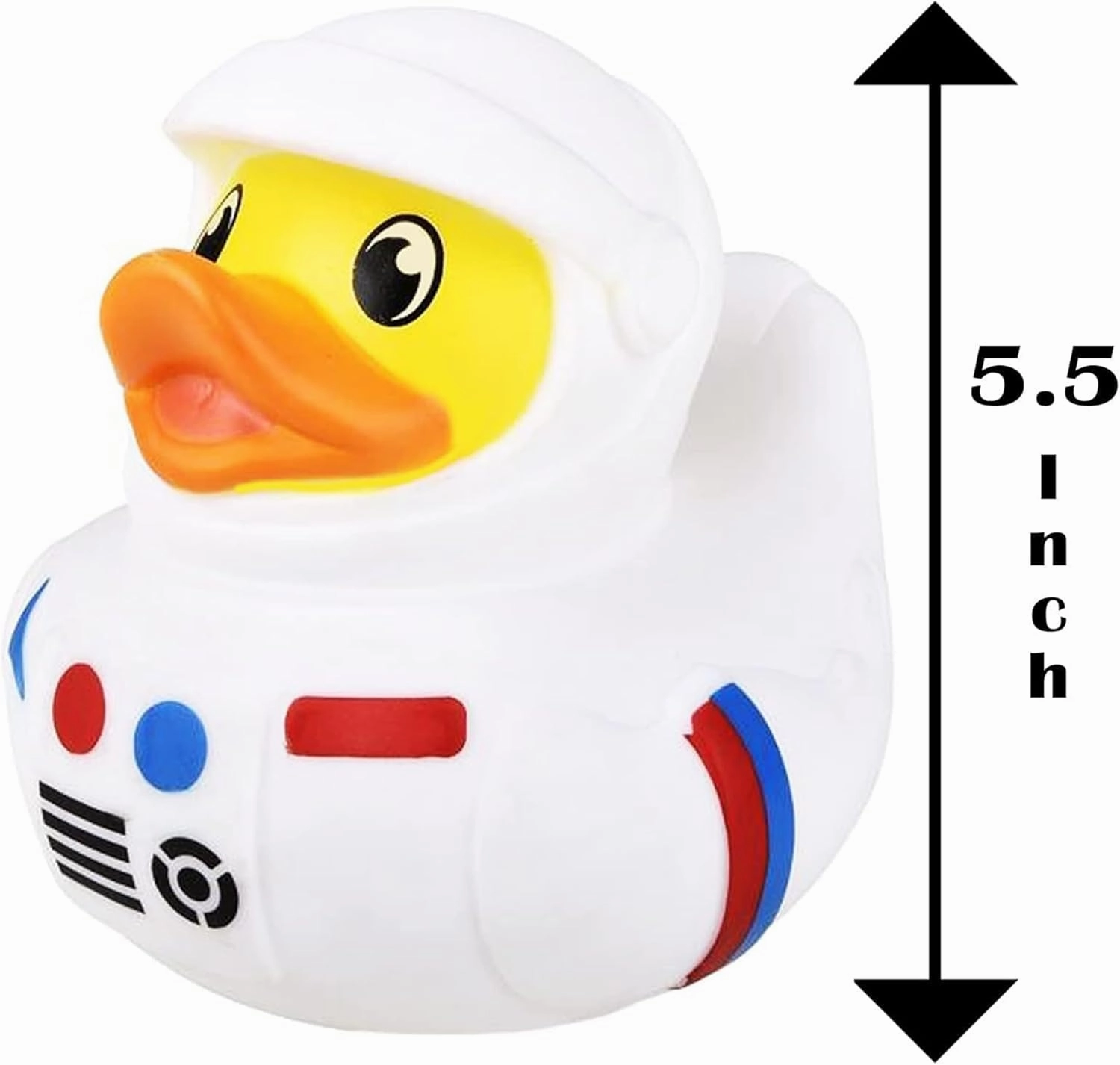 Big Rubber Duck Squeaking Toy with Sound Assortment Duckies for Kids, Bath Birthday Gifts Baby Showers Summer Beach and Pool Activity, 6" (6-Pack)