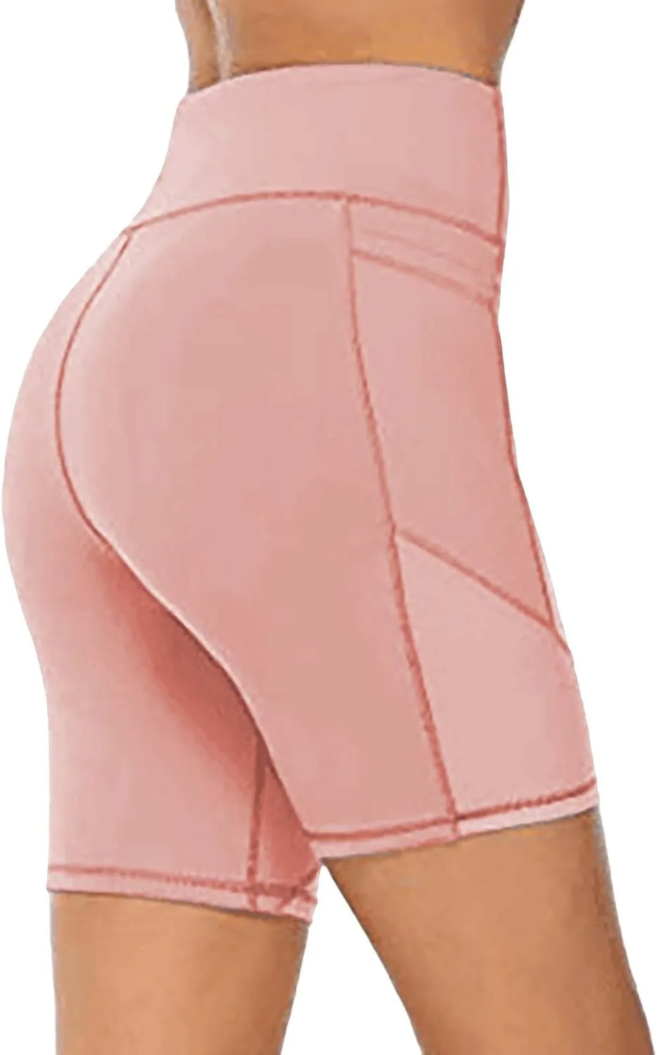 Biker Shorts for Women Women's High Waist Yoga Short Abdomen Training Running Yoga Pants Active Exercise Fitness