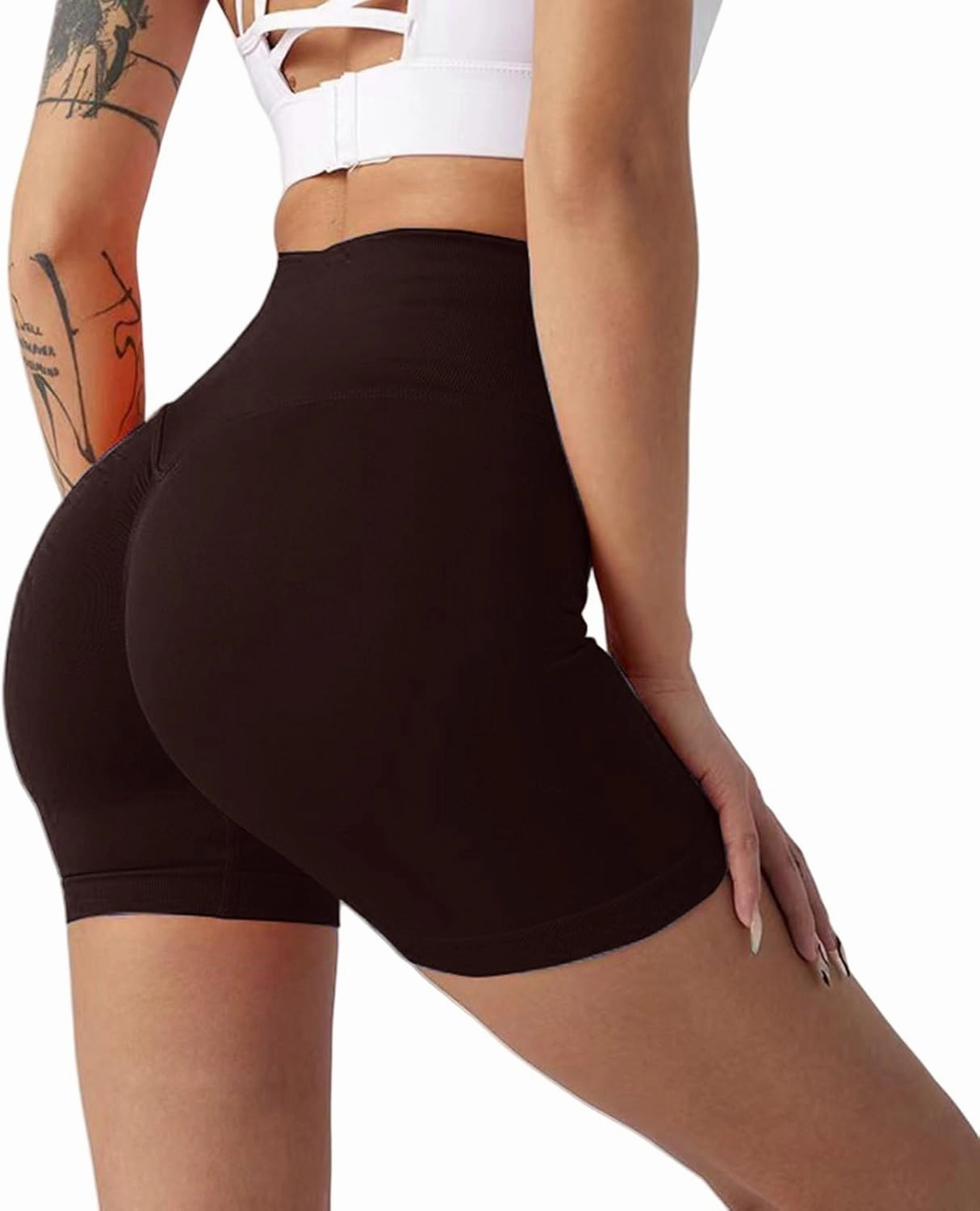 Biker Shorts for Women Women's High Waist Yoga Short Abdomen Training Running Yoga Pants Active Exercise Fitness