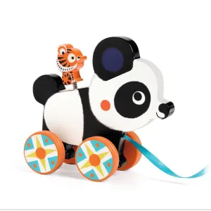 Billie Panda Wooden Pull-Along Toy by Djeco