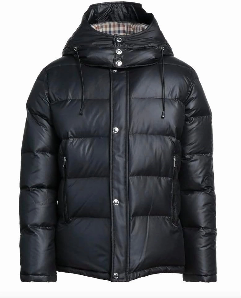 Black Polyester Men Men's Jacket