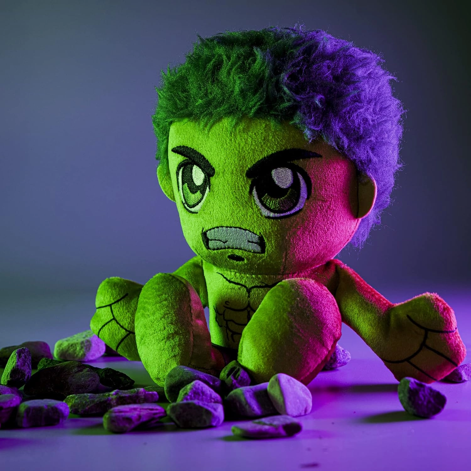 Bleacher Creatures Marvel Hulk 8" Kuricha Sitting Plush - Soft Chibi Inspired Toy
