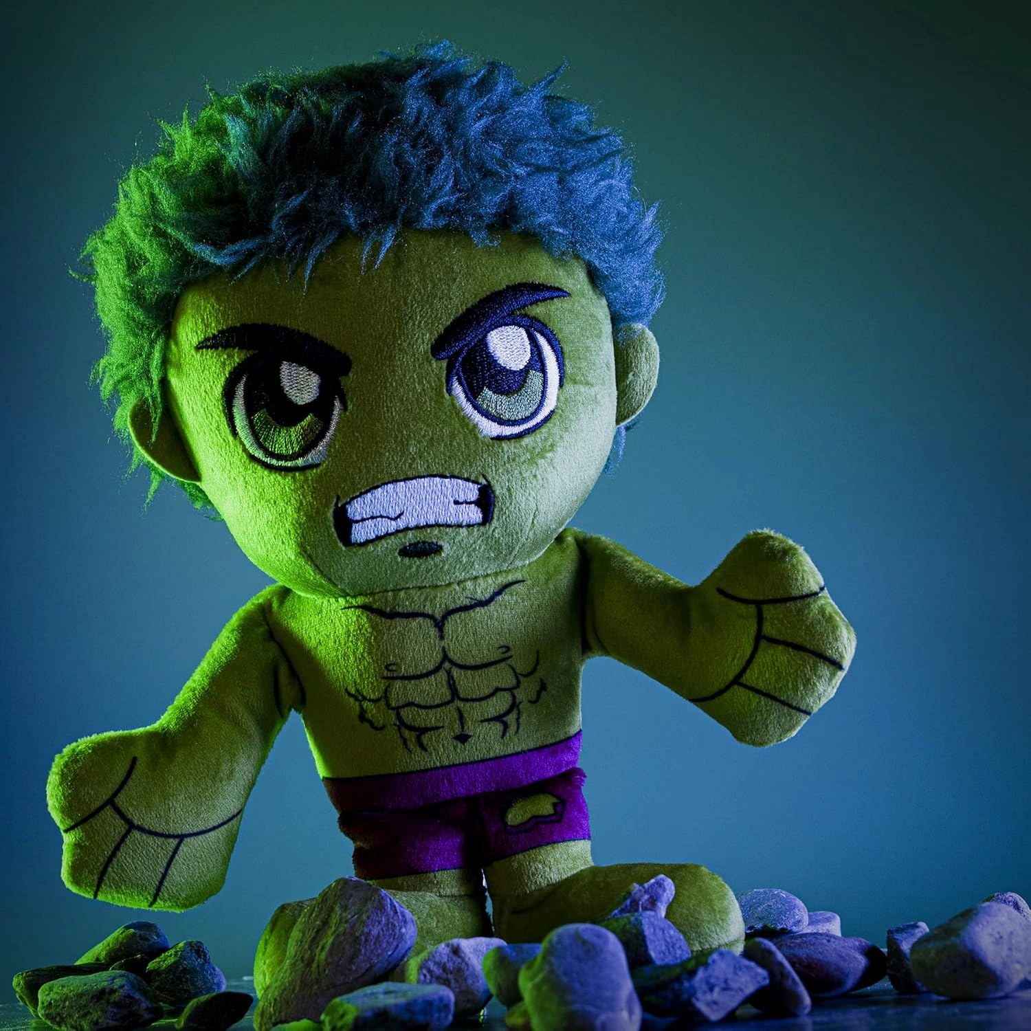 Bleacher Creatures Marvel Hulk 8" Kuricha Sitting Plush - Soft Chibi Inspired Toy