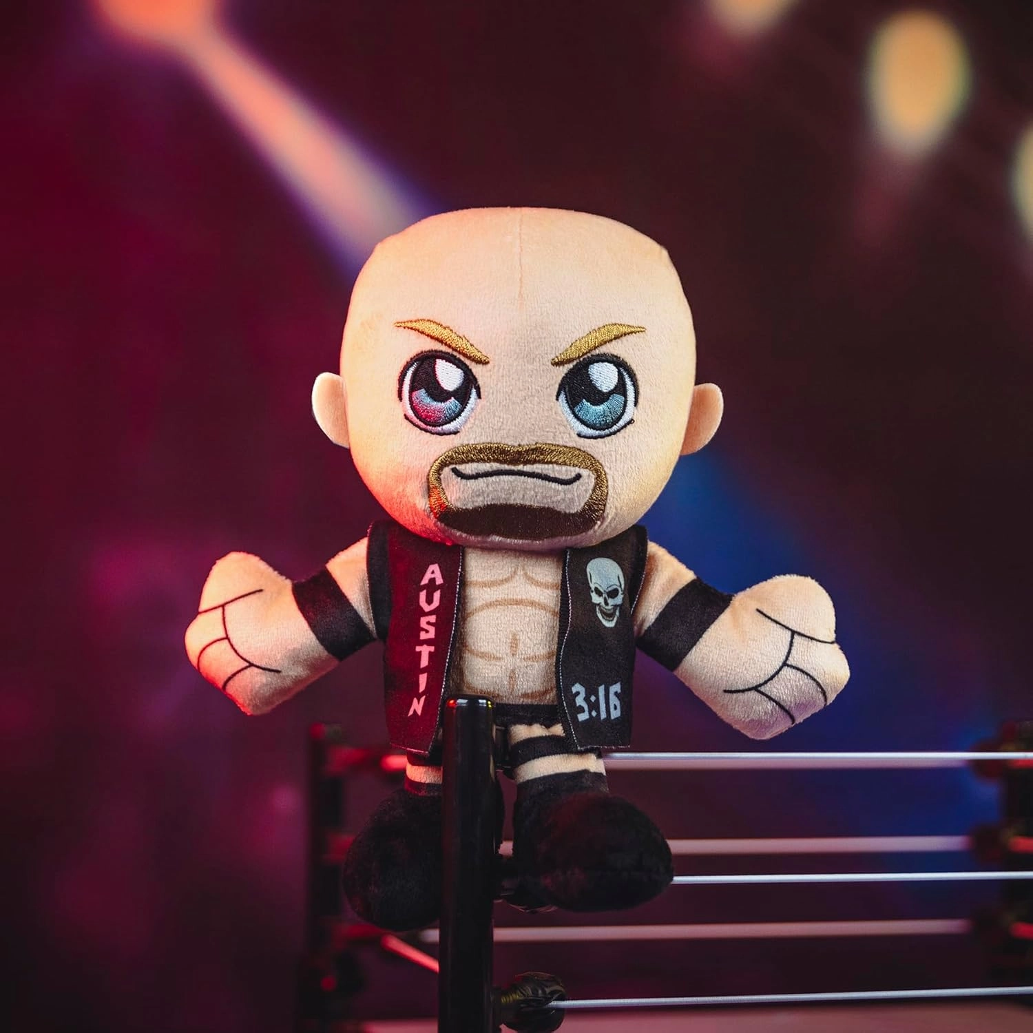 Bleacher Creatures WWE Stone Cold Steve Austin 8" Kuricha Plush - Soft Chibi Inspired Toy