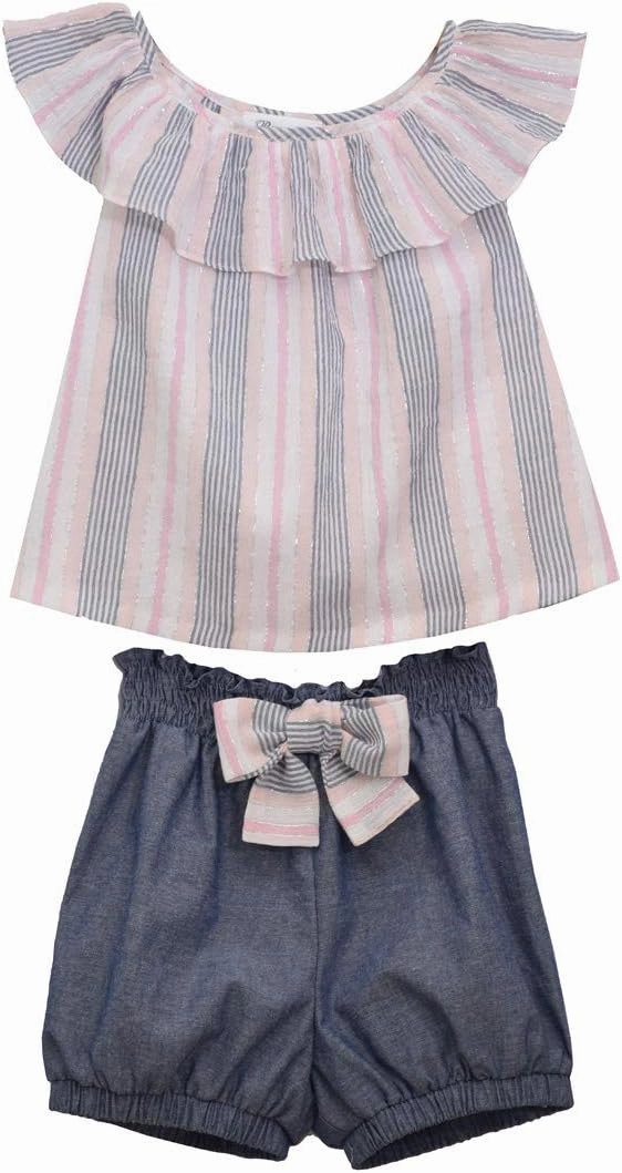 Bonnie Jean Girl's Shorts Set for Baby, Toddler and Little Girls