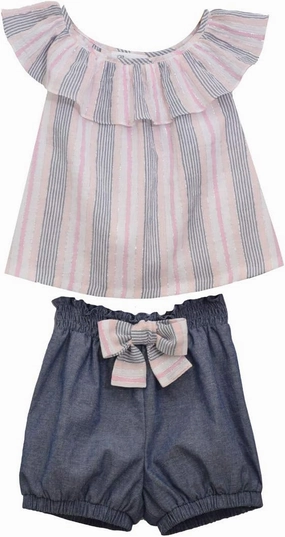 Bonnie Jean Girl's Shorts Set for Baby, Toddler and Little Girls