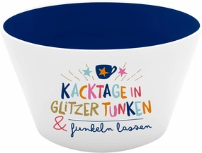 Bowl with Sparkle Motif | Porcelain, 58 cl, Breakfast Bowl with Saying | Gift, Cereal Bowl, Snack Bowl | 74441