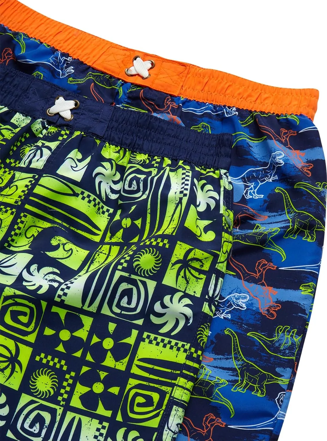 Boys Rash Guard Swimsuit Set – 4-Piece Kids Short Sleeve Bathing Suit Swimwear Sets (Sizes: 5-12)