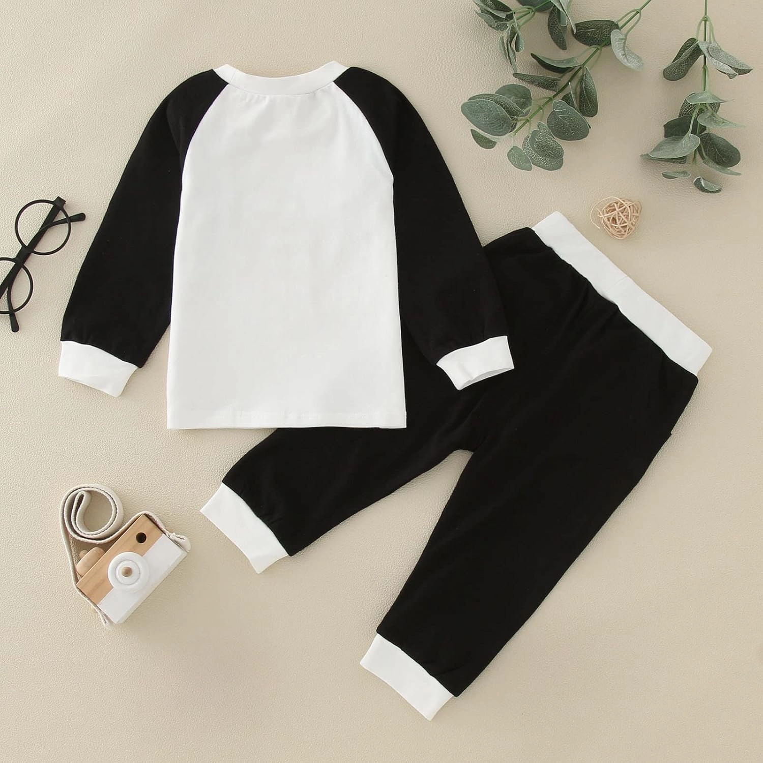 Boys Cotton 𝐏ajama Sets Long Sleeve Toddler Kids Top Bottoms with Pockets 2 Piece 𝐏js Set Little Girls Soft 𝐒leepwear