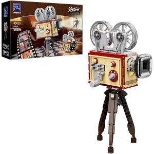 BRICKKK Tribute Camera Building Set, Fun Gift for Adult Builders and Fans, Vintage Movie Projector Building Set, Retro Film Projector Blocks
