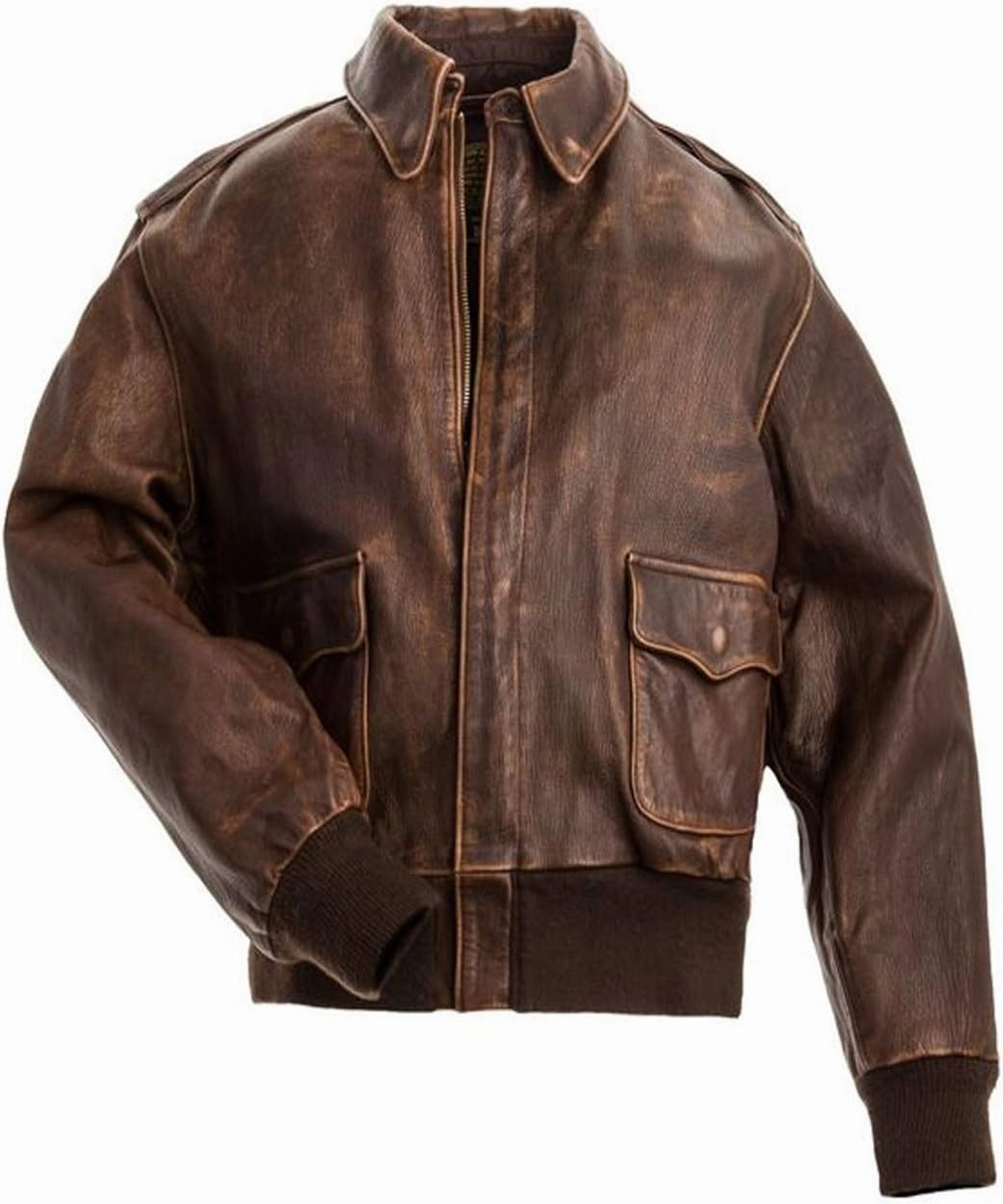 Brown Aviator Bomber Real Leather Jacket – A Classic for Aviation Enthusiasts