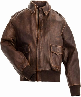 Brown Aviator Bomber Real Leather Jacket – A Classic for Aviation Enthusiasts