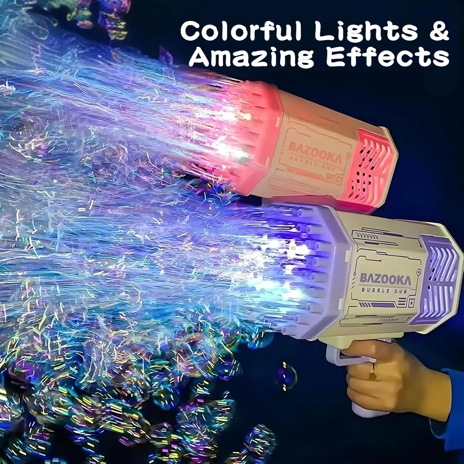 Bubble Gun, 69 Holes Bubble Machine Bubbles Kids Toys for Boys Girls Age 3 4 5 6 7 8 9 10 11 12 Year Old, Summer Outdoor Toy Birthday Wedding Party Favors Gifts