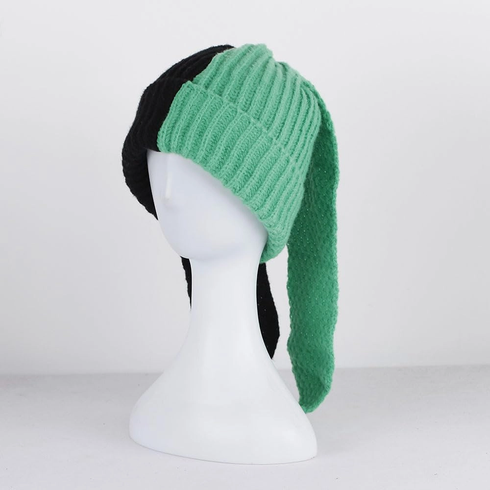 Bunny Beanie Hats for Women Cute Rabbit Beanie Crochet Hats Winter Cap Warm Skull Cap Outdoor Ski Slouchy