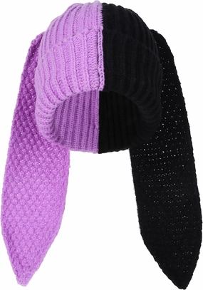 Bunny Beanie Hats for Women Cute Rabbit Beanie Crochet Hats Winter Cap Warm Skull Cap Outdoor Ski Slouchy