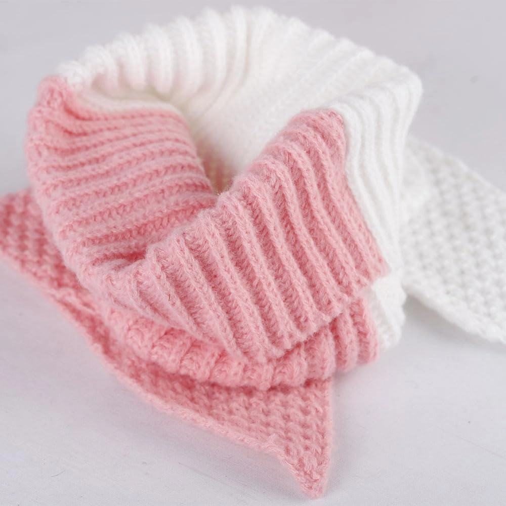 Bunny Beanie Hats for Women Cute Rabbit Beanie Crochet Hats Winter Cap Warm Skull Cap Outdoor Ski Slouchy