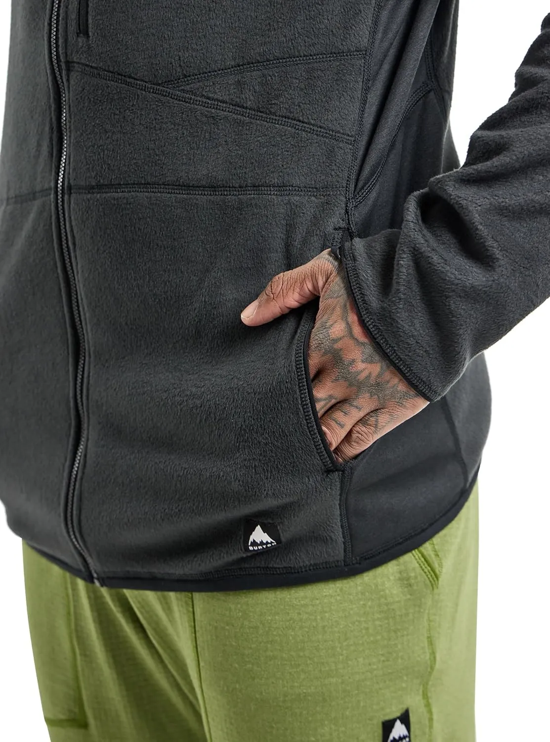 Burton Men's Stockrun Warmest Hooded Full-Zip Fleece