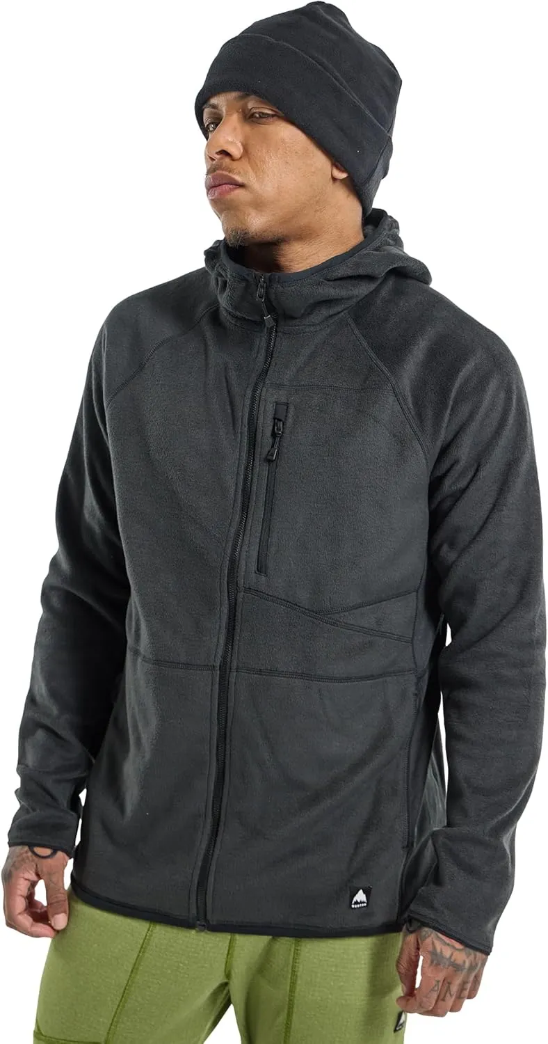 Burton Men's Stockrun Warmest Hooded Full-Zip Fleece