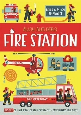 Busy Builders Fire Station - Hardback