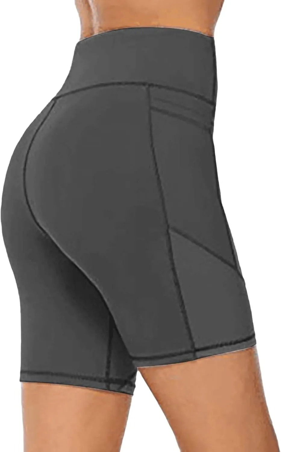 Buttery Soft Shorts Women Butt Lifting Shorts Pockets High Waisted Biker Anti Cellulite Up Gym Yoga Running Sport