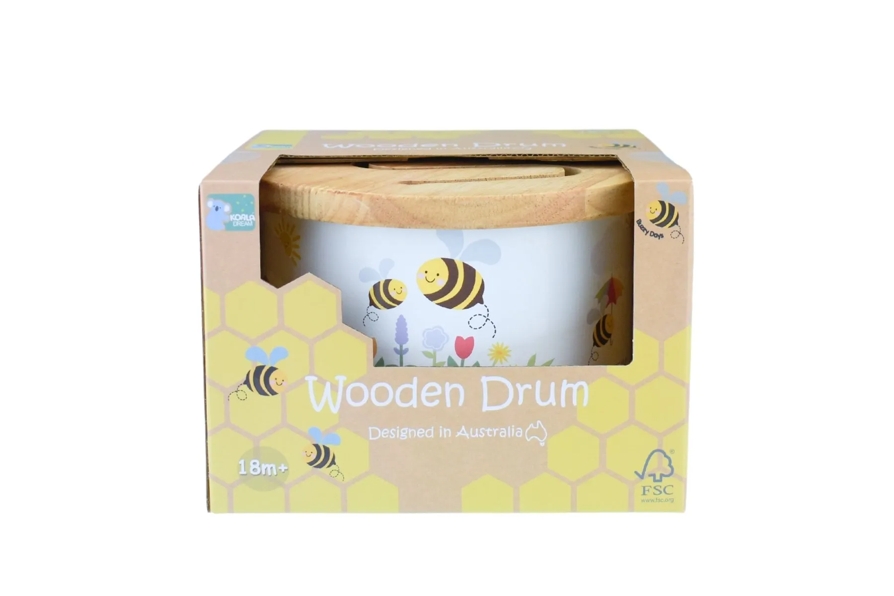 Buzzy Days Wooden Drum