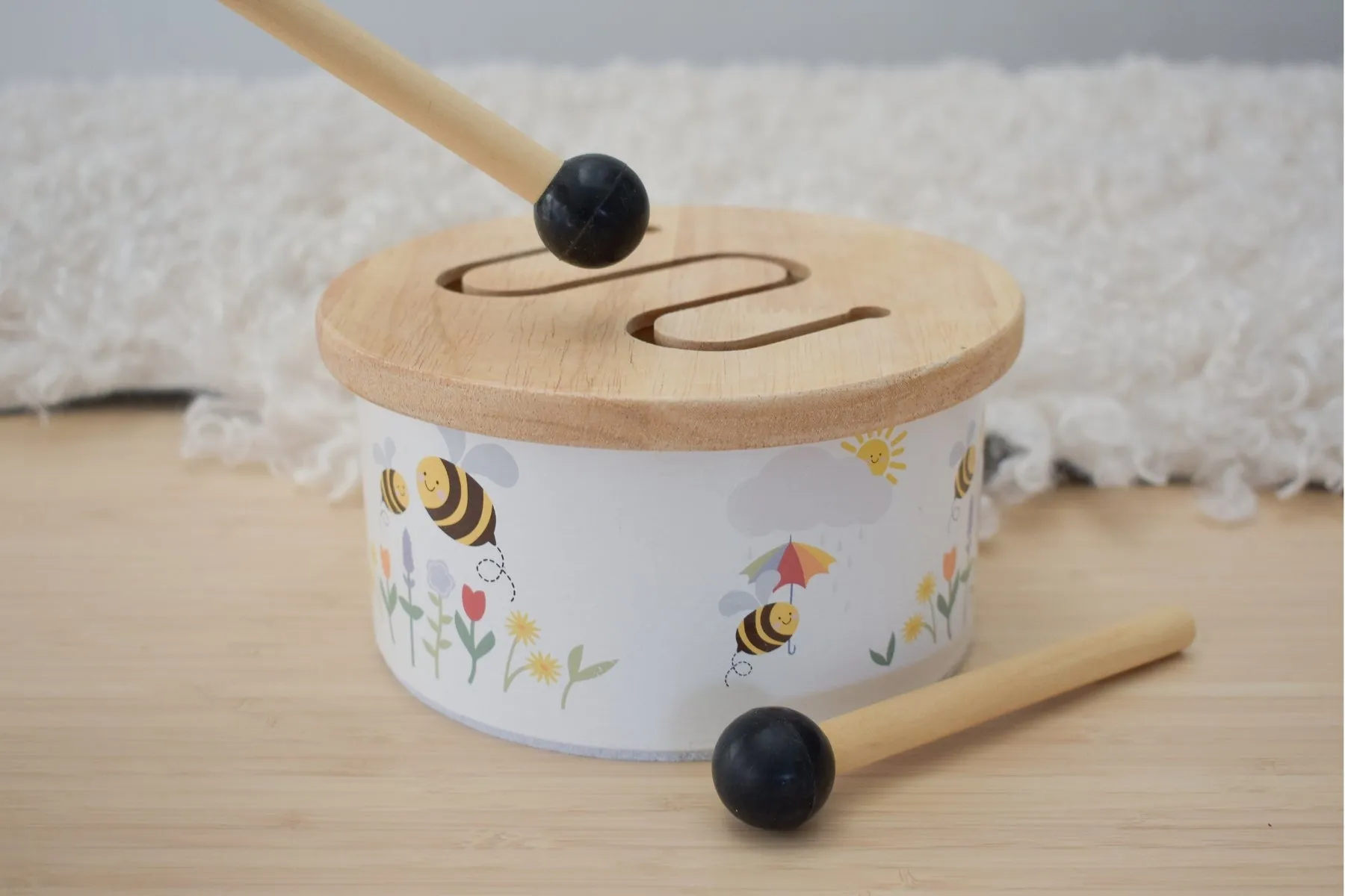 Buzzy Days Wooden Drum