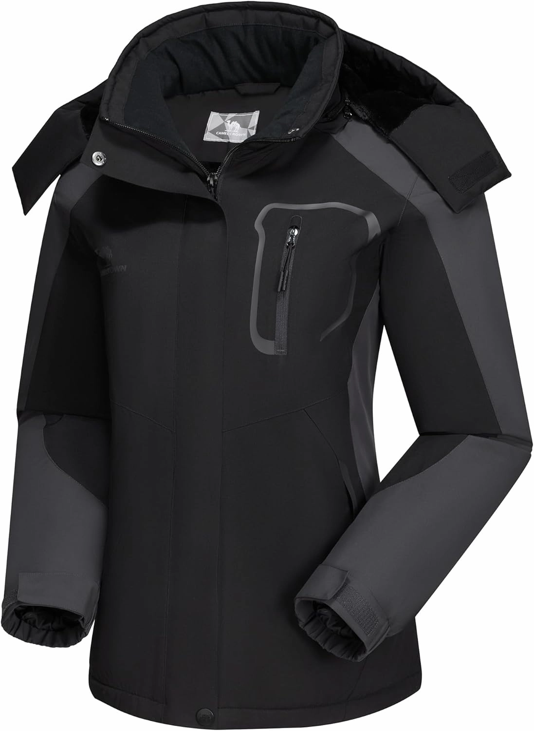 CAMEL CROWN Women's Ski Jacket Winter Snow Coat Warm Fleece Mountain Waterproof Female Jacket Snowboarding jackets