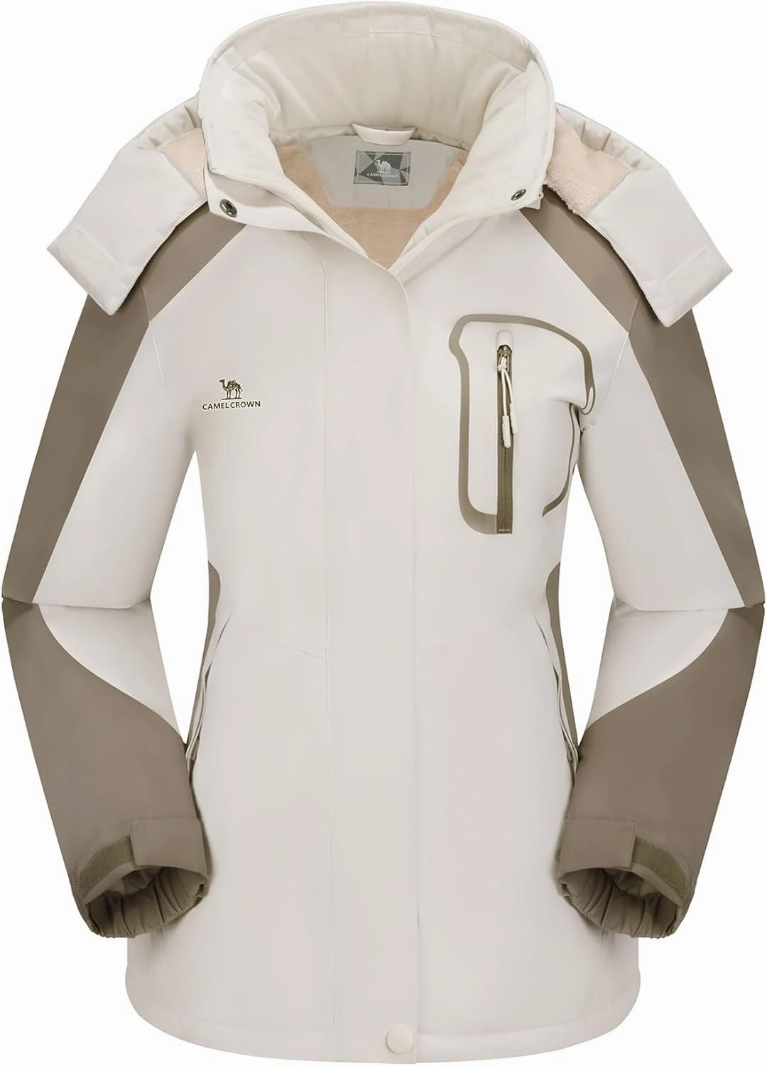 CAMEL CROWN Women's Ski Jacket Winter Snow Coat Warm Fleece Mountain Waterproof Female Jacket Snowboarding jackets