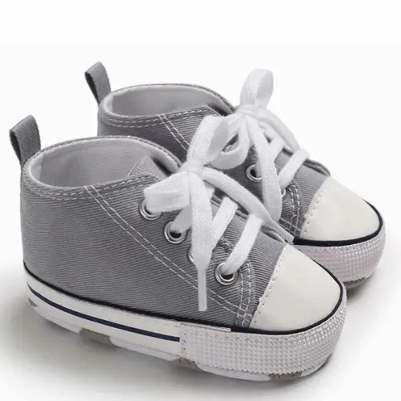 Canvas Baby Sneakers – Soft Sole First Walkers for Boys & Girls