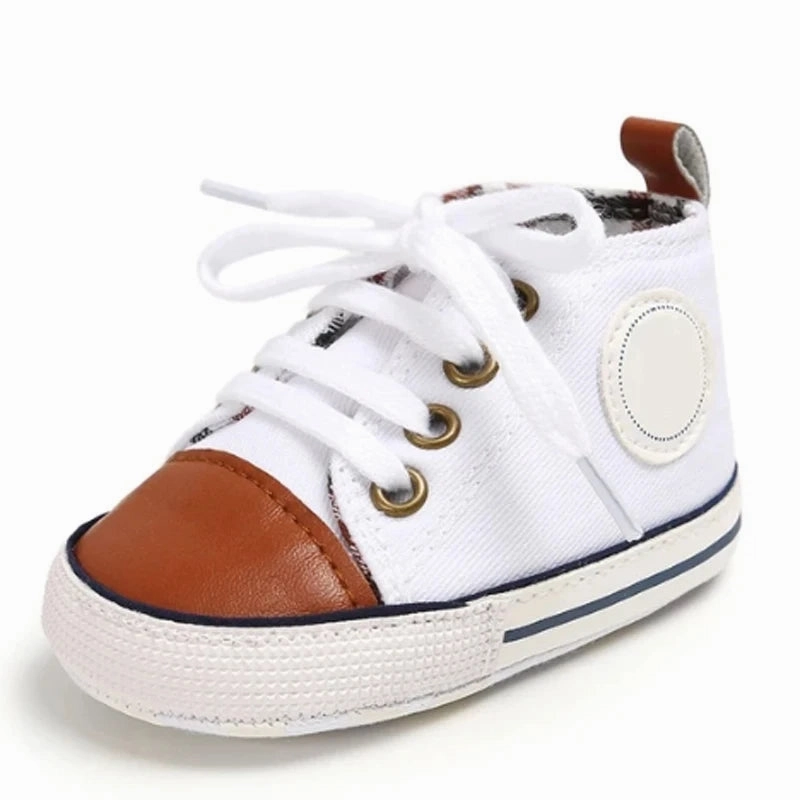 Canvas Baby Sneakers – Soft Sole First Walkers for Boys & Girls